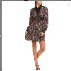 STAUD Dolly Dress in Mushroom Print Mini Dress womens size small